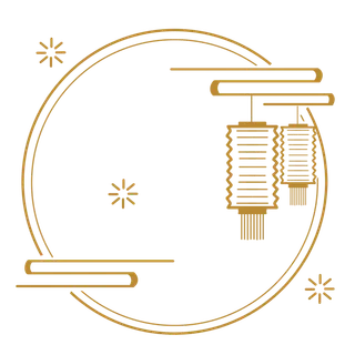 中国风中式传统祥云图案国潮古风边框云纹装饰元素PNG免抠素材图