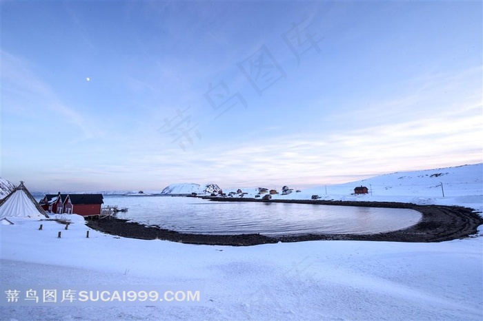 欧洲挪威王国雪景素材图片