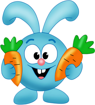 蓝色兔子胡萝卜