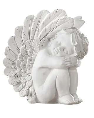 雕塑小孩天使素材