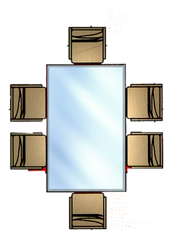 户型图必备免扣素材-餐桌