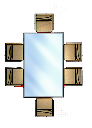 户型图必备免扣素材-餐桌