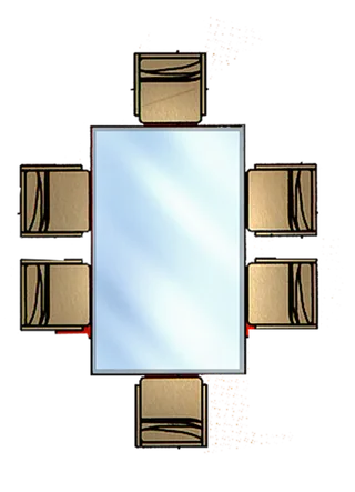 户型图必备免扣素材-餐桌