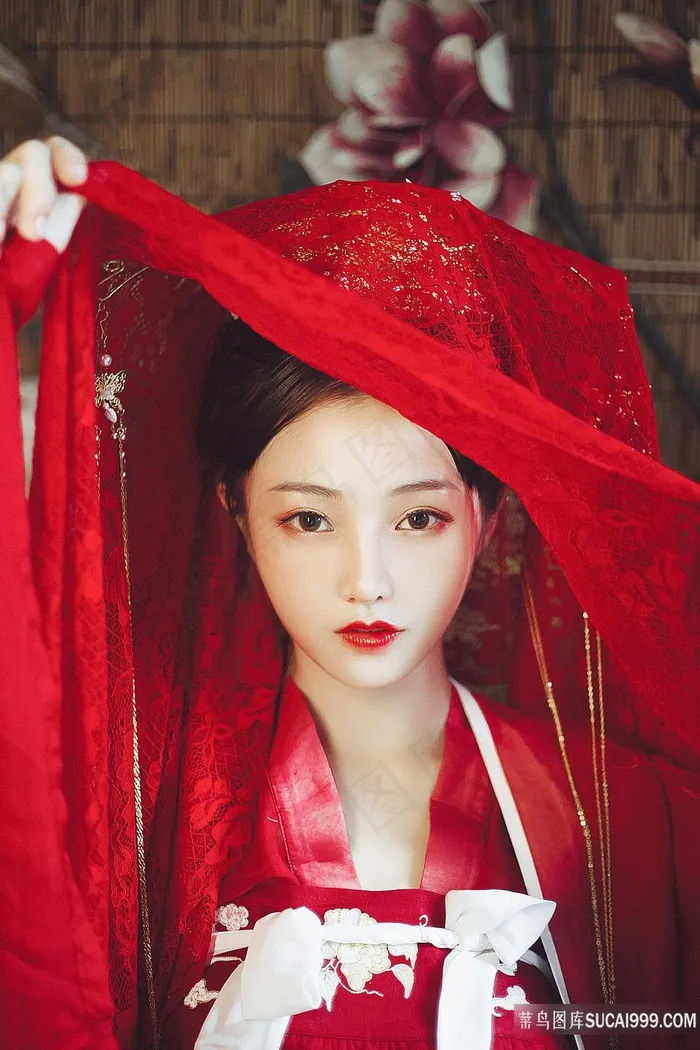 古装汉服新娘美女图片