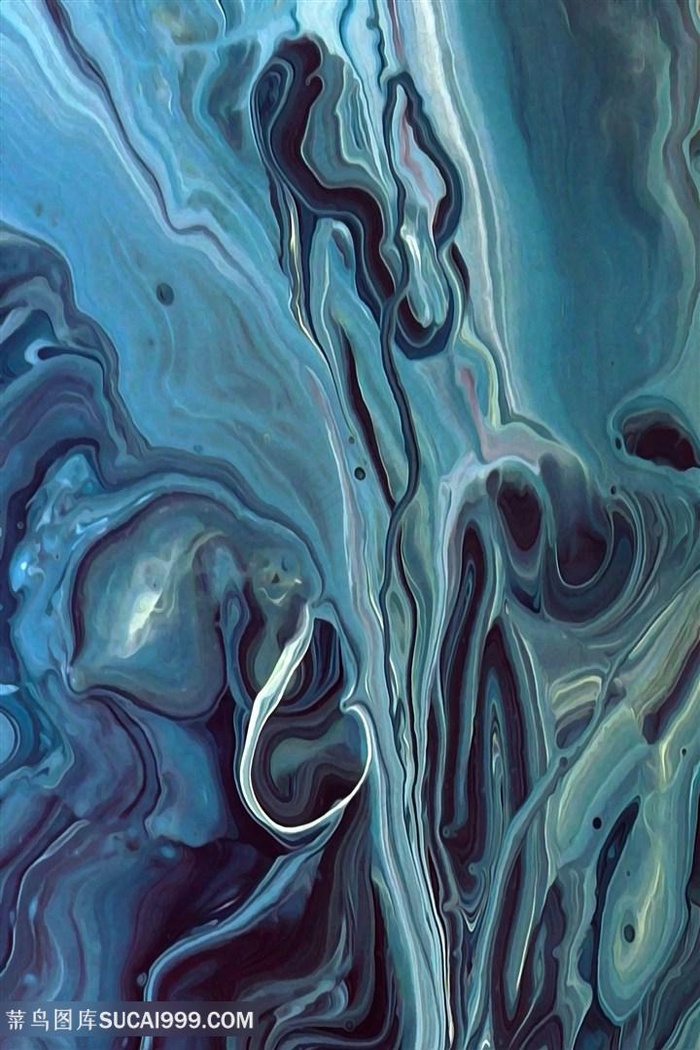 抽象唯美水彩艺术油画