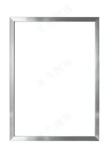 银色的金属边框