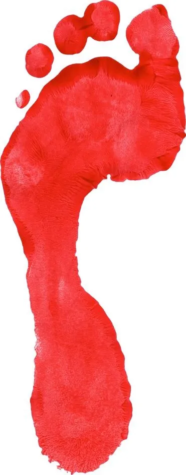 脚印 PNG免抠(371x943)