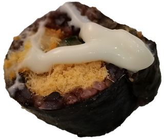 日本寿司肉松酸黄瓜紫菜沙拉海苔紫米免抠摄影元素素材