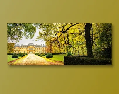 欧洲城堡秋天的午后高清图