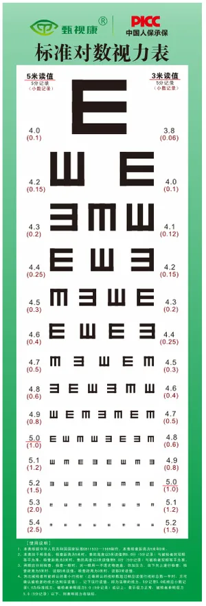 甄视康视力表