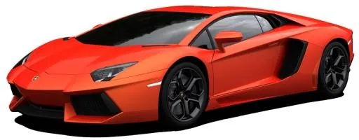 红色兰博基尼汽车 PNG免抠(920x360)