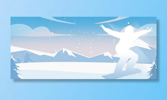 简约风冬季运动会背景