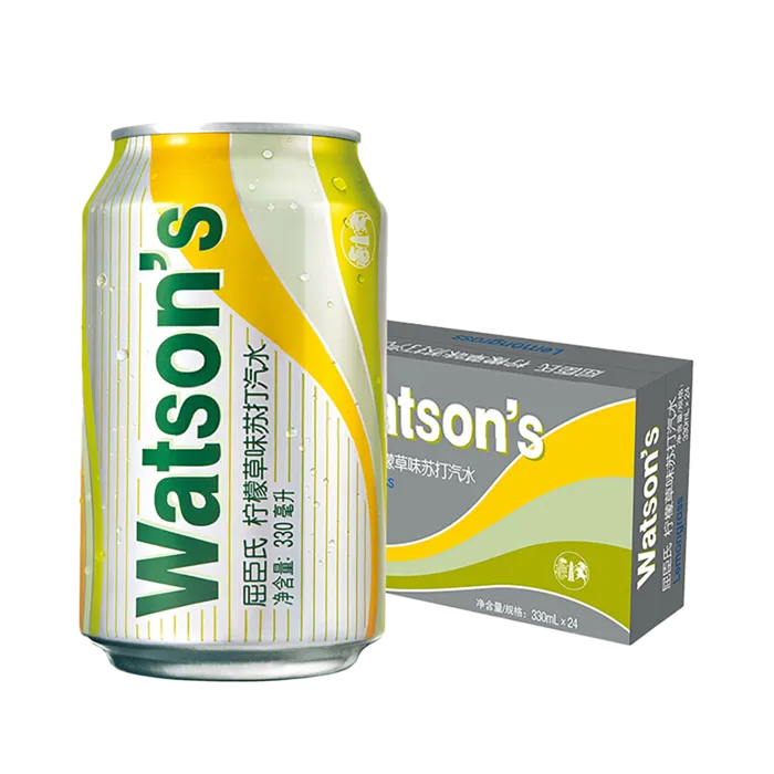 屈臣氏苏打汽水超市商品白底图免抠实物摄影png格式图片透明底