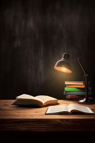 书桌书籍学习阅读背景