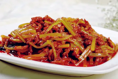 0911CC-730鱼香炒肉丝   (蒜苔、青笋) 0911CC-730鱼香炒肉丝   (蒜苔、青笋)