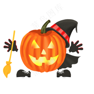 万圣节节日卡通素材南瓜