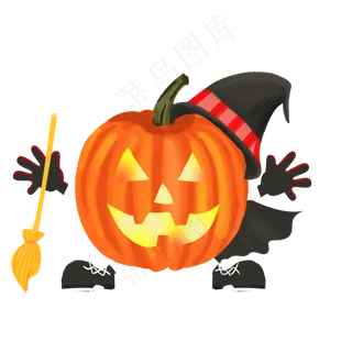 万圣节节日卡通素材南瓜