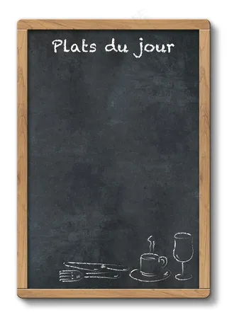 写着英文的木质黑板