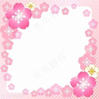 鲜花花朵花卉花边边框相框海报展板