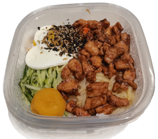 卤肉鸡肉粒*肉酱奥尔良黑胡椒石锅拌饭免抠实物实拍摄影元素素材