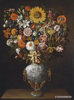 静物花卉花瓶艺术油画