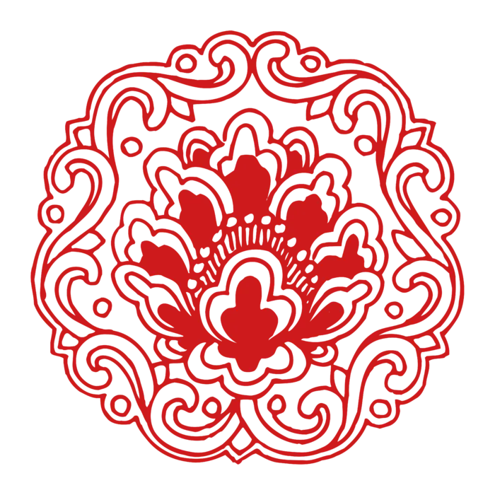 红色喜庆简约风传统吉祥纹样纹路纹理免扣PNG素材图片 (83)