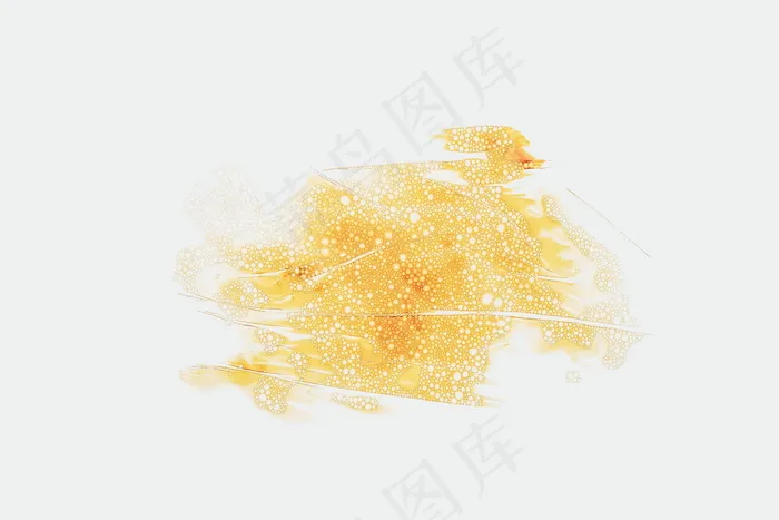黄色晕染水彩图片