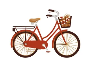 自行车单车装饰元素