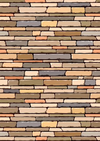 街头砖头墙壁手绘效果