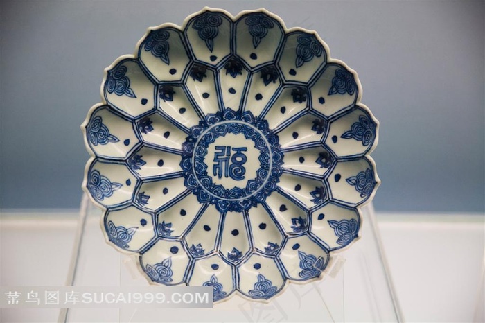 精美莲花纹磁碟高清素材