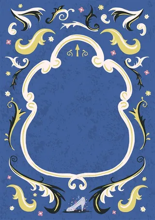 蓝色背景条纹边框素材