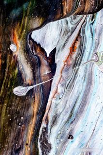 抽象流体渐变多彩油画笔触颗粒质感背景 抽象流体渐变多彩油画笔触颗粒质感背景