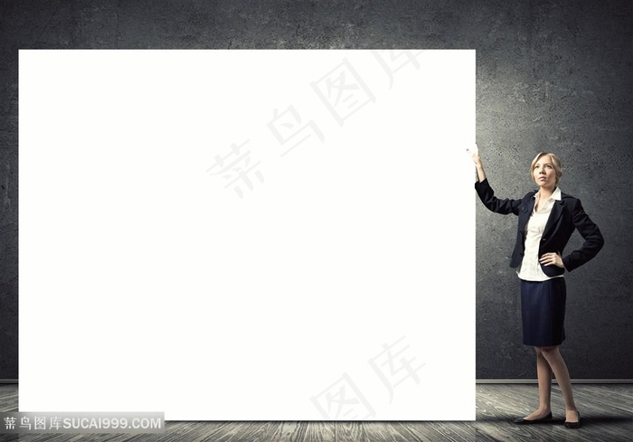创意商务女性广告高清图 广告图片