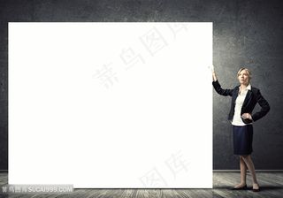 创意商务女性广告高清图 广告图片
