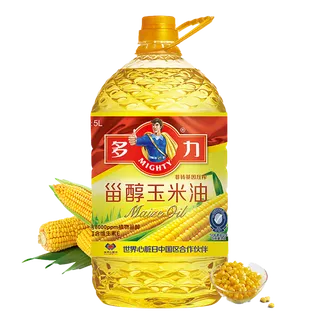 多力玉米油5升超市商品白底图免抠实物摄影png格式图片透明底