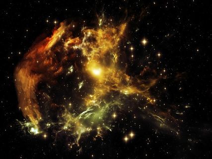 金色光辉宇宙图片