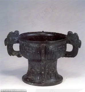 中华传统工艺-发亮的青铜器酒杯