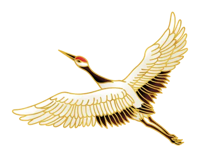 中国风古典中式国潮风手绘飞鹤图案仙鹤装饰素材PNG免抠插画元素