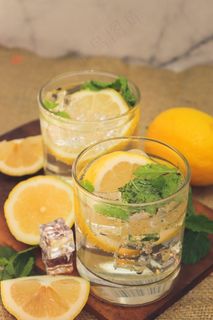 清凉夏日夏季饮品摄影图片