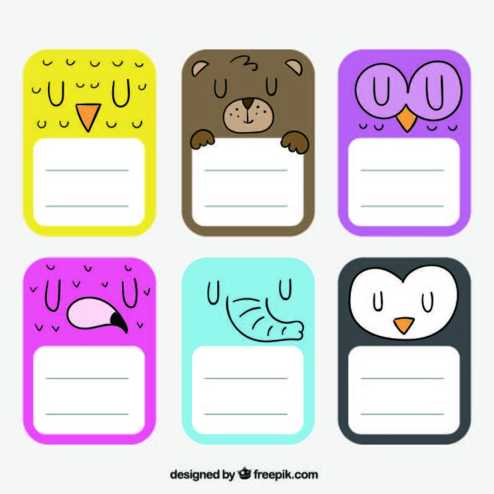 免抠闭眼动物标签