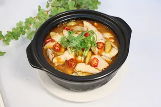 香茅酸菜鱼片煲