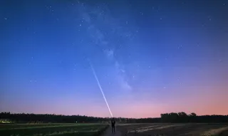 日暮夜晚星空唯美图片