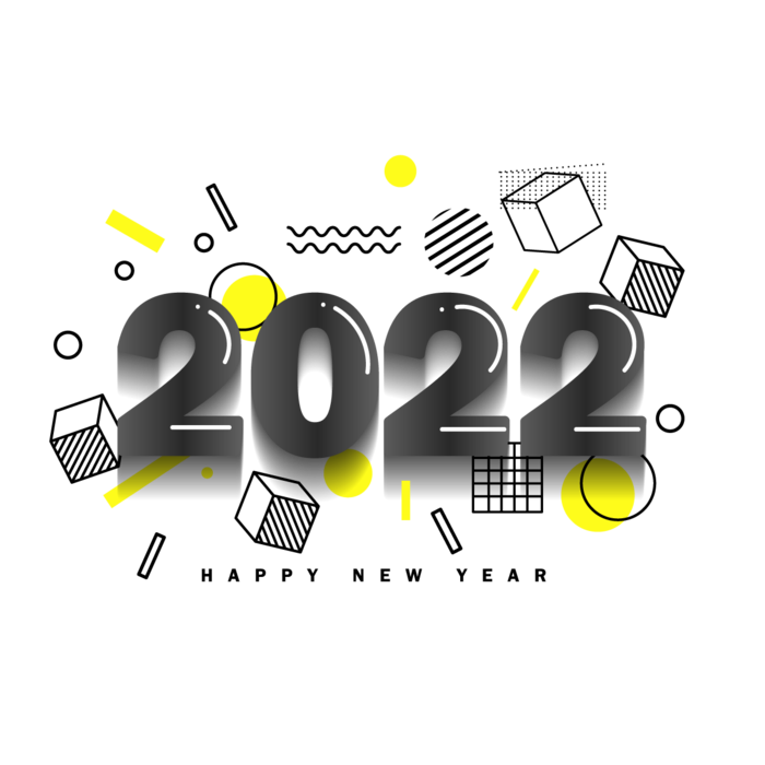 2022新年艺术创意字体虎年3D立体标题数字文字png免抠字素材