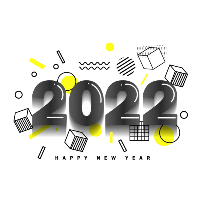 2022新年艺术创意字体虎年3D立体标题数字文字png免抠字素材