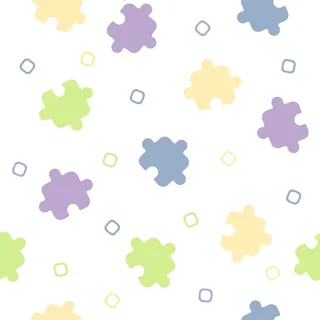 拼图可爱矢量背景