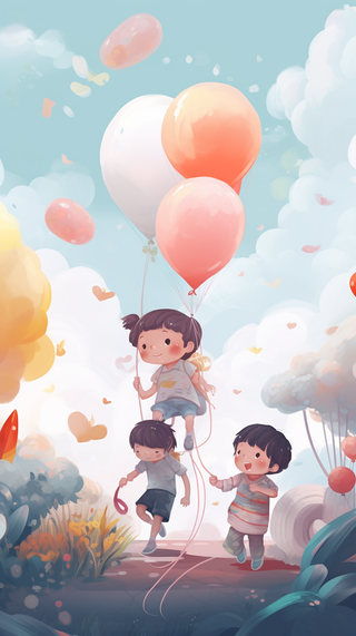 儿童 节日 快乐 热闹 开心