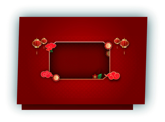 中式古典国潮来袭海报展板宣传背景图PSD设计PS模板素材