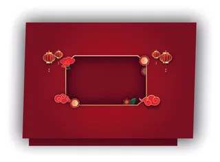 中式古典国潮来袭海报展板宣传背景图PSD设计PS模板素材