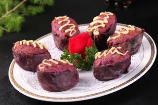 芝士焗紫薯 (2)