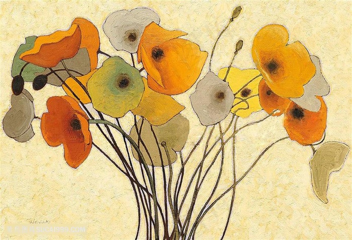 欧式花朵装饰画